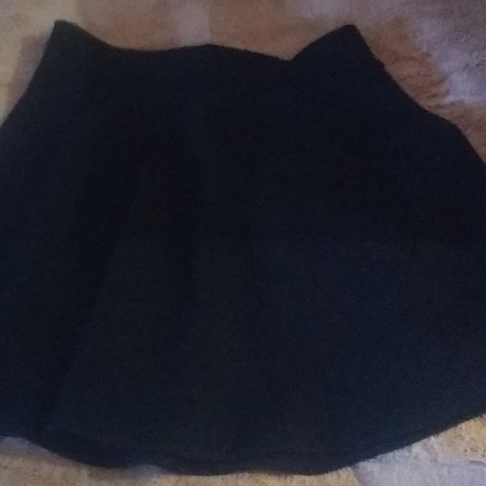 Charlotte Russe Black Skater Skirt